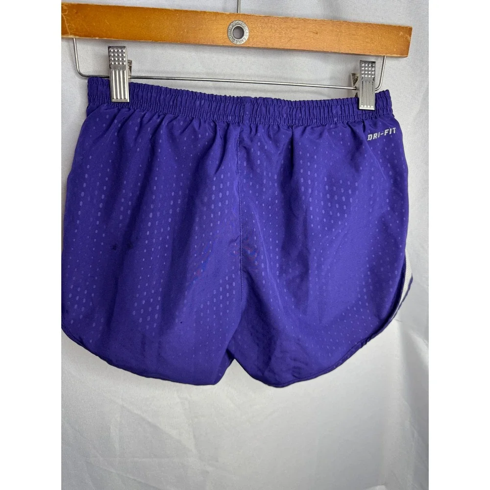 Nike TCU Horned Frogs Dri-FIT Running Shorts Purple Womens XS Athletic Training